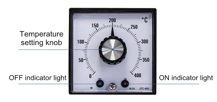 0~400 pointer temperature controller AC220V/110V mechanical knob thermostat JTC-902