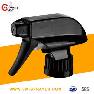 China Black Fine Mist Trigger Sprayer Pump 28/410 Black Ratchet Sprayers 0.12CC Car Wash wholesale