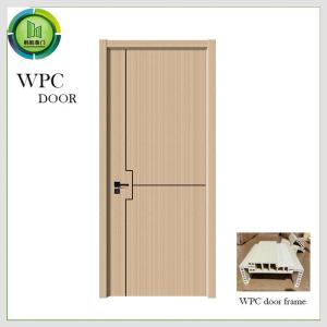 China Simple Painting Oak Toilet WPC Door Waterproof Wooden Flush wholesale