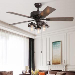 China 52Inch Crystal Cooling Air Ceiling Fan Light wholesale