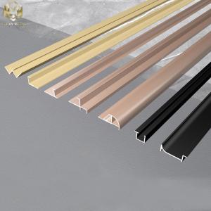 China Interior Exterior Straight Aluminium Edge Trim Profiles W Section 8inch wholesale