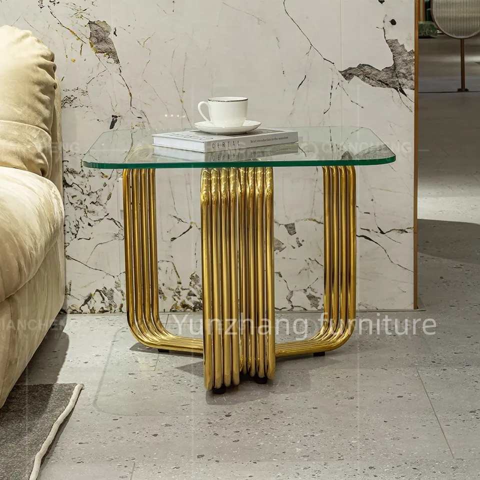 Luxury Square Coffee Table Modern Home Furniture Designed For Living Room