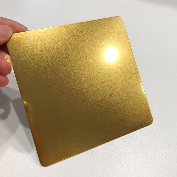 Anti Fingerprint Stainless Steel Decorative Plate Brushed Sandblasted Color Gradient Rose Gold Mirror