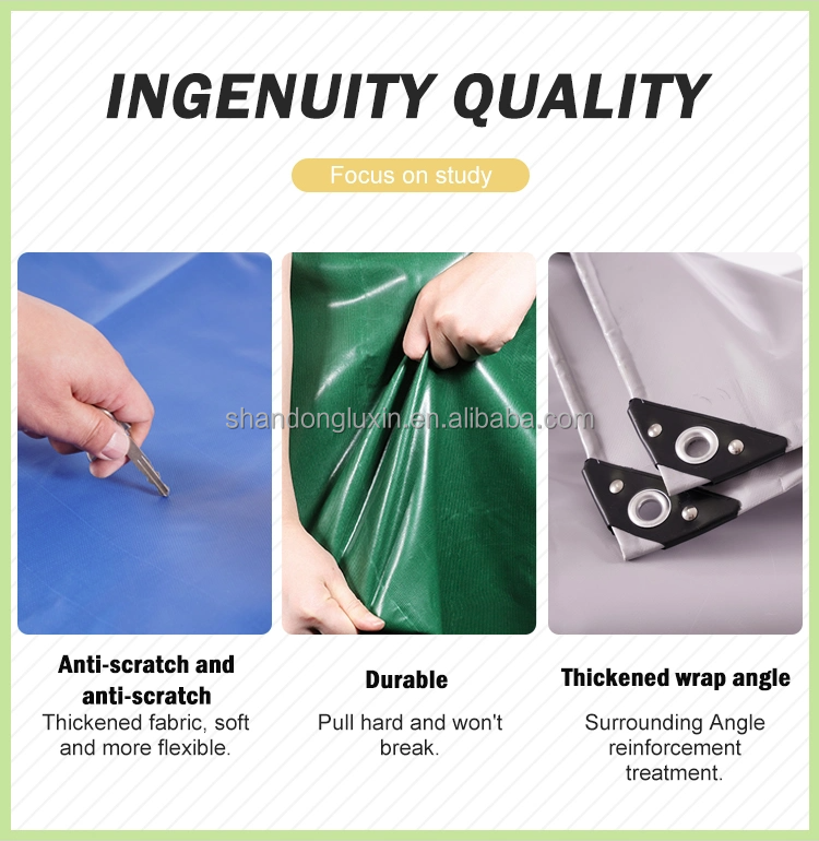Medium Weight Waterproof Tarpaulins Fabric Uv Treated Woven Outdoor for Tent Covering
