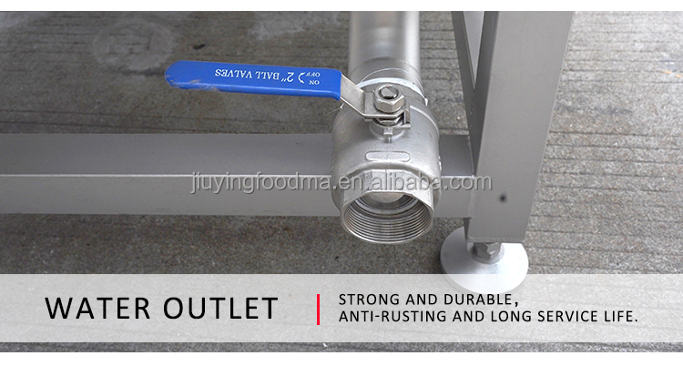 Jiuying 250L Single tank fruit and vegetable cleaning machine with full 304 stainless steel body