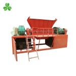 High Output Wood Pallet Shredder Double Shaft 55Crsi Blade Material