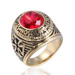Engraved Steel University Graduation Rings
