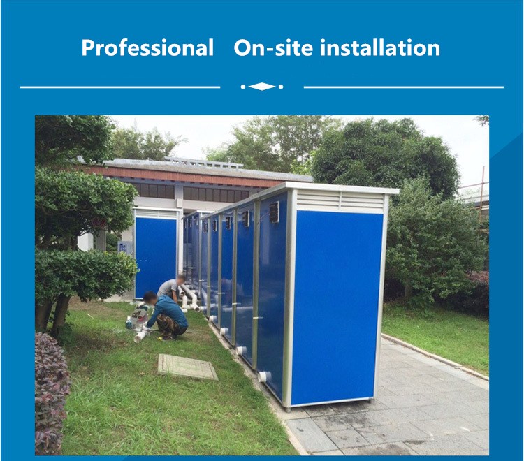 Movable Women Men Park Double Squat OEM Portable Toilets