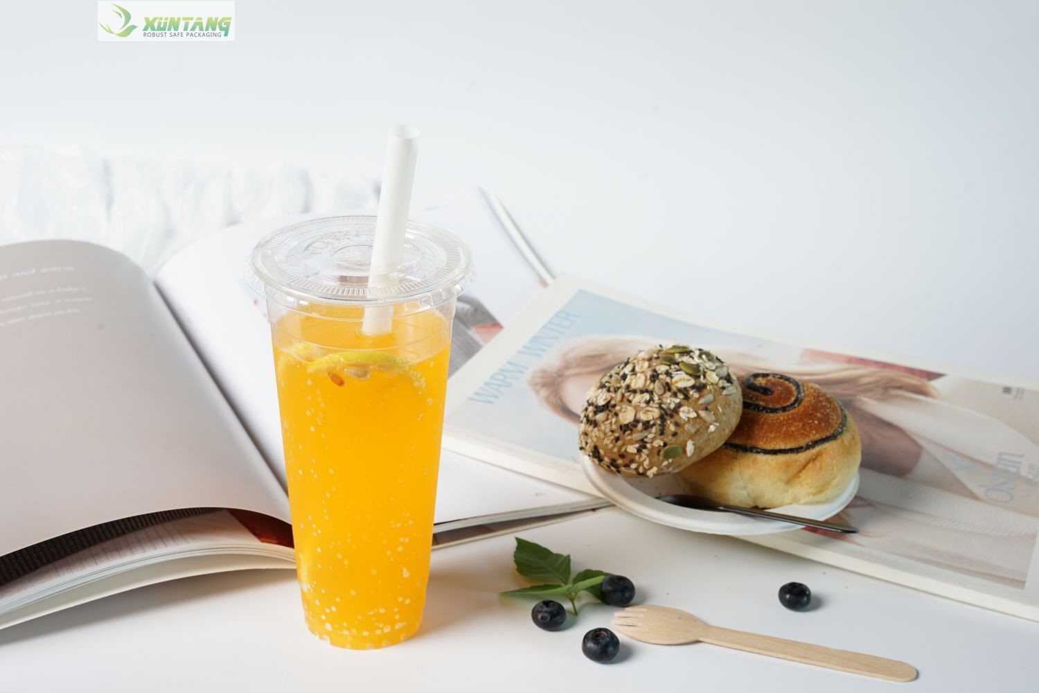 Eco Friendly Clear CPLA Lids , 45mm Biodegradable Coffee Cup Lids