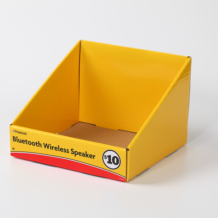 Custom Color Cardboard Greeting Card Display Stand PDQ for Makeup Brush