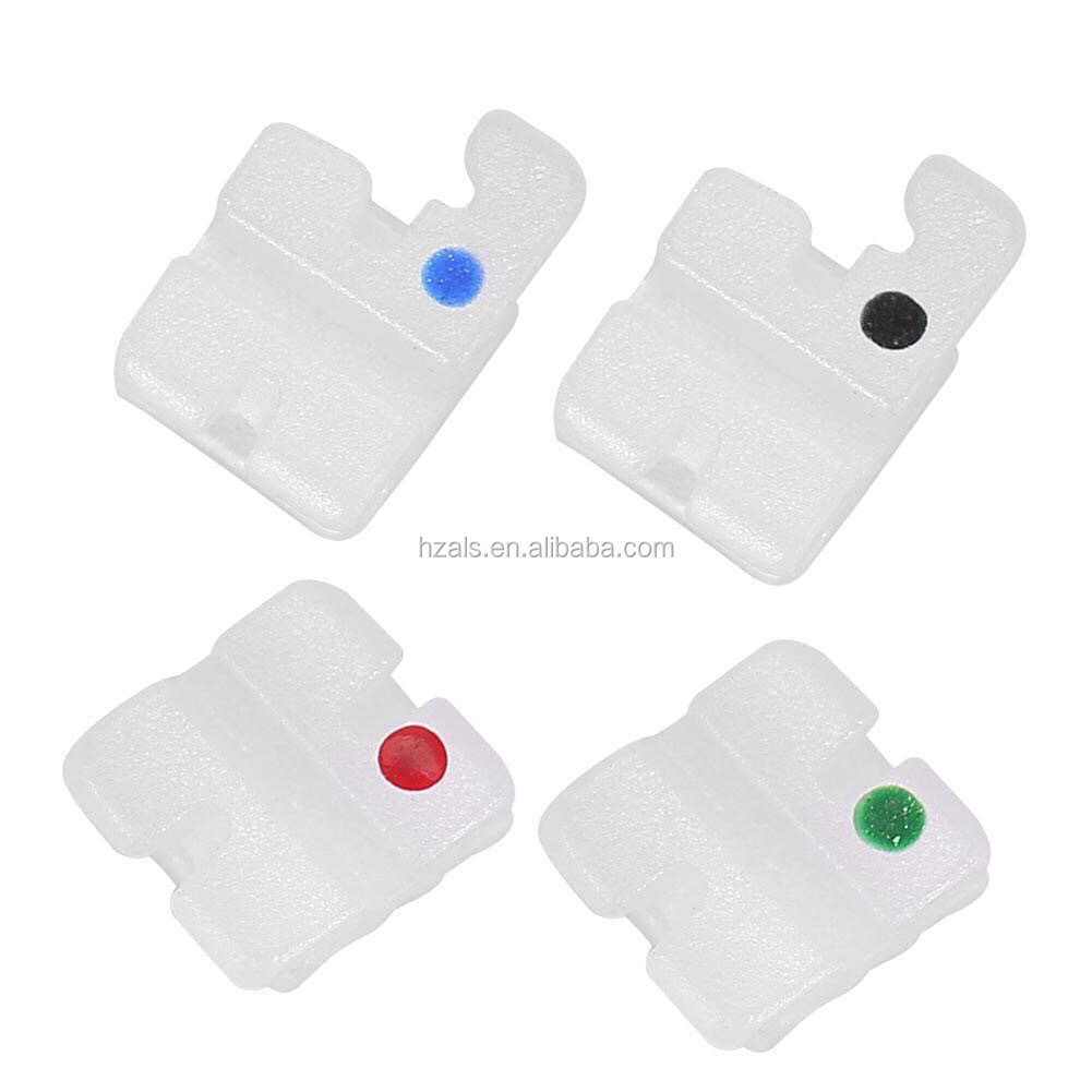 Standard and Mini Dental Orthodontics Ortho MIM Passive Series Metal Self Ligating Braces MBT Bondable Mesh Base 022