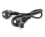European Male to IEC 320 C13 Down Angle Power cord 1Meter