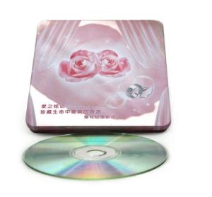 China custom printed hinged CD tin cases wholesale