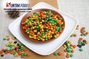 China Colorful Good Taste Bulk Chocolate Bean For Europe Market 12 Months Shelf Life wholesale