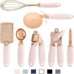 Copper Coated 7 PC Stainless Steel Kitchen Gadget Set Utensils
