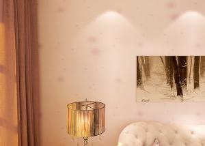 China Removable Interior Living Room Wallpaper with Purple Floral Pattern Light Purple wholesale