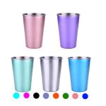 Stainless Steel Shot Glass 6oz Drinking Vessel Wine Cup Unbreakable Coffee Tea