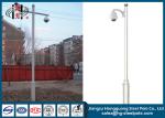Hot Roll Steel Cctv Camera Mounting Poles , Telescopic CCTV Surveillance Camera