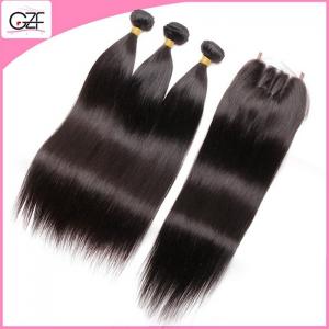 China Hot Sale Hair Bundles and Closure for Wholesale Mongolian Straight Hair with Closure wholesale