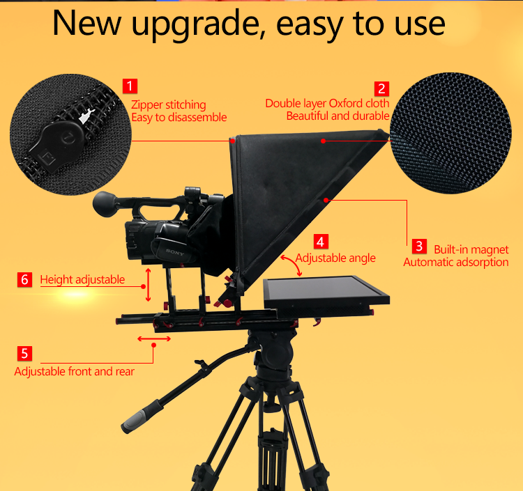24 Inch Bestview Teleprompter Vidro The Ideal Choice for TV Broadcast Studio Prompter