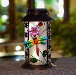 Retro Metal 8LEDs 0.15W Dragonfly Solar Lantern