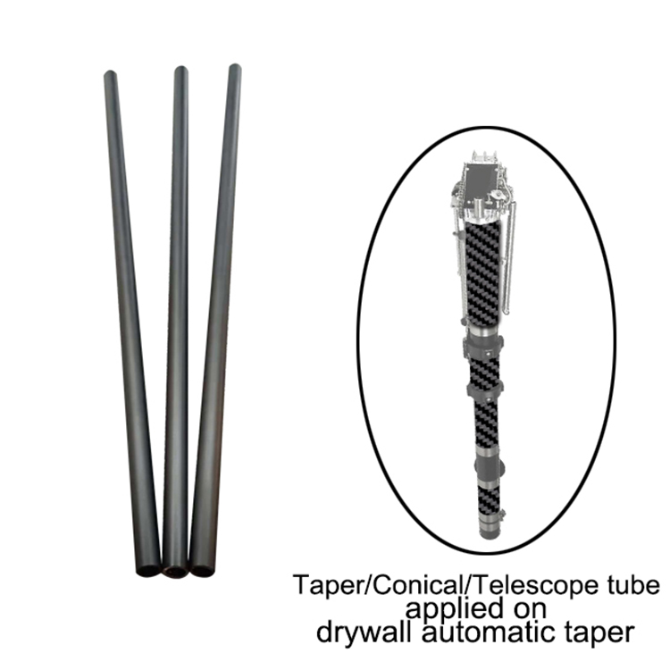1200mm Carbon Fiber Tapered Tube Gutter Cleaning Vacuum Clearing Pole for Conical Pole