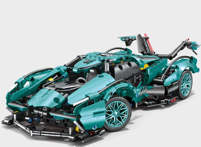 High Difficulty Moc Assembly Building Blocks Car Toys LEGO Concept Sports Car Model