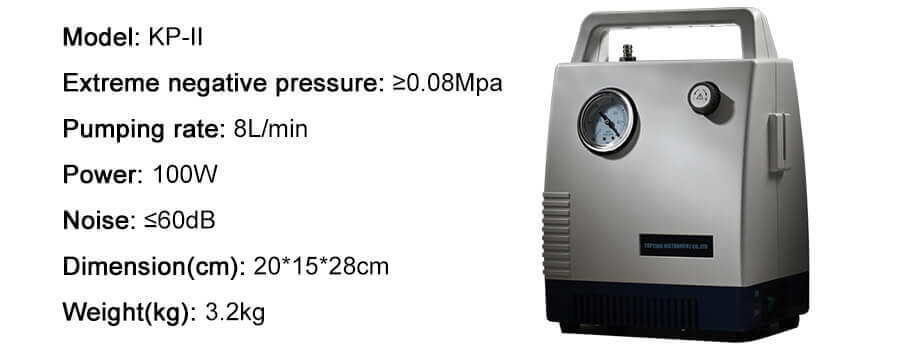 oil free vacuum pump technical parameters