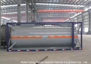 China 20FT Hydrochloric Acid ISO Tank Container Steel Lined PE 16mm 20000L-22000L wholesale