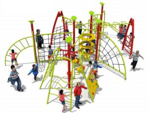 China 114mm Galavanized Steel Pipe Rope Climbing Net Frame Kids Park wholesale
