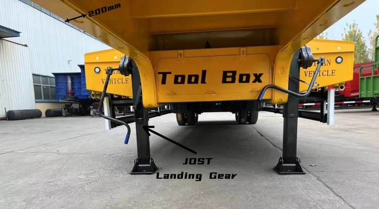 2 Axle 40 Feet Heavy Load Semi Low Bed Trailer for Sale in Congo
