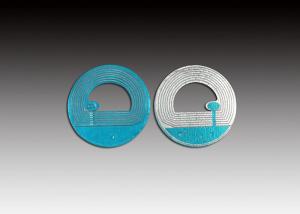 China 8.2Mhz Round Blue Plastic EAS RF Label Anti Shoplifting 30mm Dia HAX730 wholesale