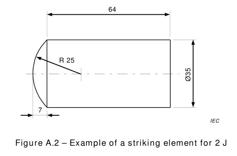 IEC60668-2-75 SS Impact Testing Machine Striking Element
