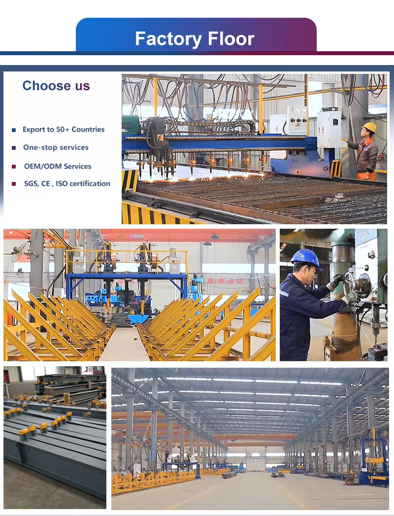 Weatherproof Prefabricated Steel Frame Farm Building Poultry House Easy Install