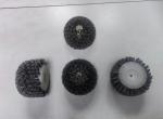 Nylon Wire Industrial Round Head 100MM Diameter Rotary Cylinder Nylon Brushes