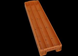 China 1070mm Long 70mm Slot Plastic Core Box Orange Color Drilling Core wholesale