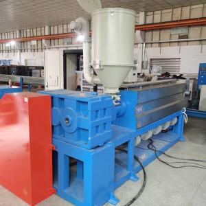 China Copper Plastic PVC Cable Extruder Machine Capstan Power 2.2KW wholesale