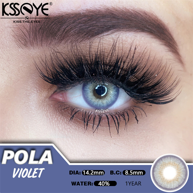 KSSEYE Yearly Color Eye Lenses Soft Circle Cosmetic Contacts 14.20mm