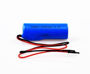 China LiFePO4 Lithium Emergency Exit Sign Battery 18500 3.2V 1000mAh wholesale