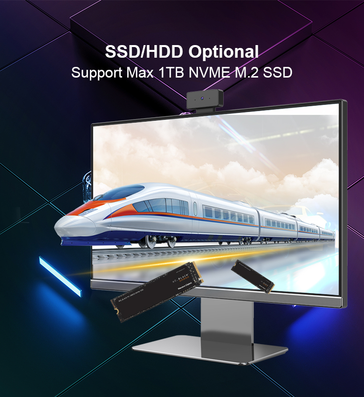 Frameless All In One PC Computer Memory 4G/8G/16G Core i5 i7 Business Barebone