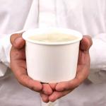 Cold Liquids Take Away BPA Free Soup Noodle Custom Print Disposable White Paper