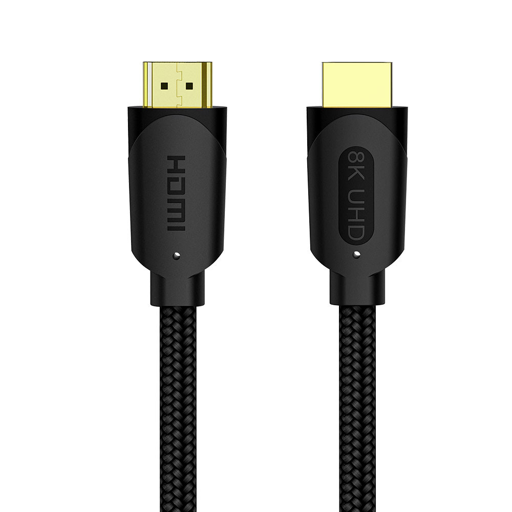 Gold Plated Connectors Premium HDMI Cable Velcro Ties 48Gbps For 4K 60Fps Apple TV