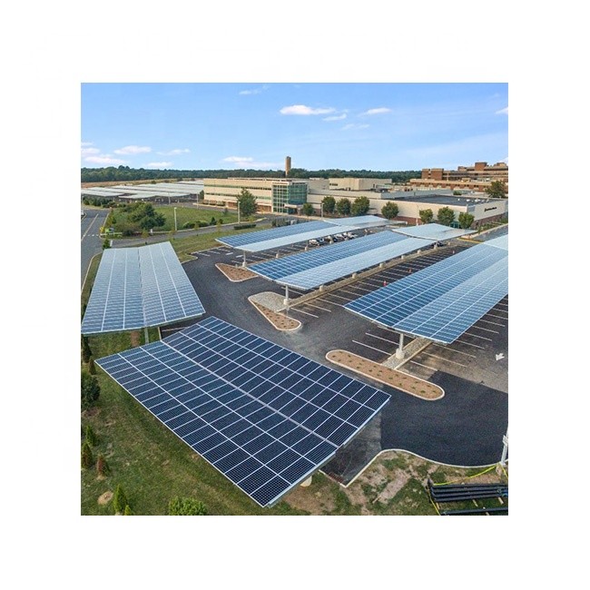 Carport Ground Mounted Pv Systems Hot Dip galvanizing anodized solar structure