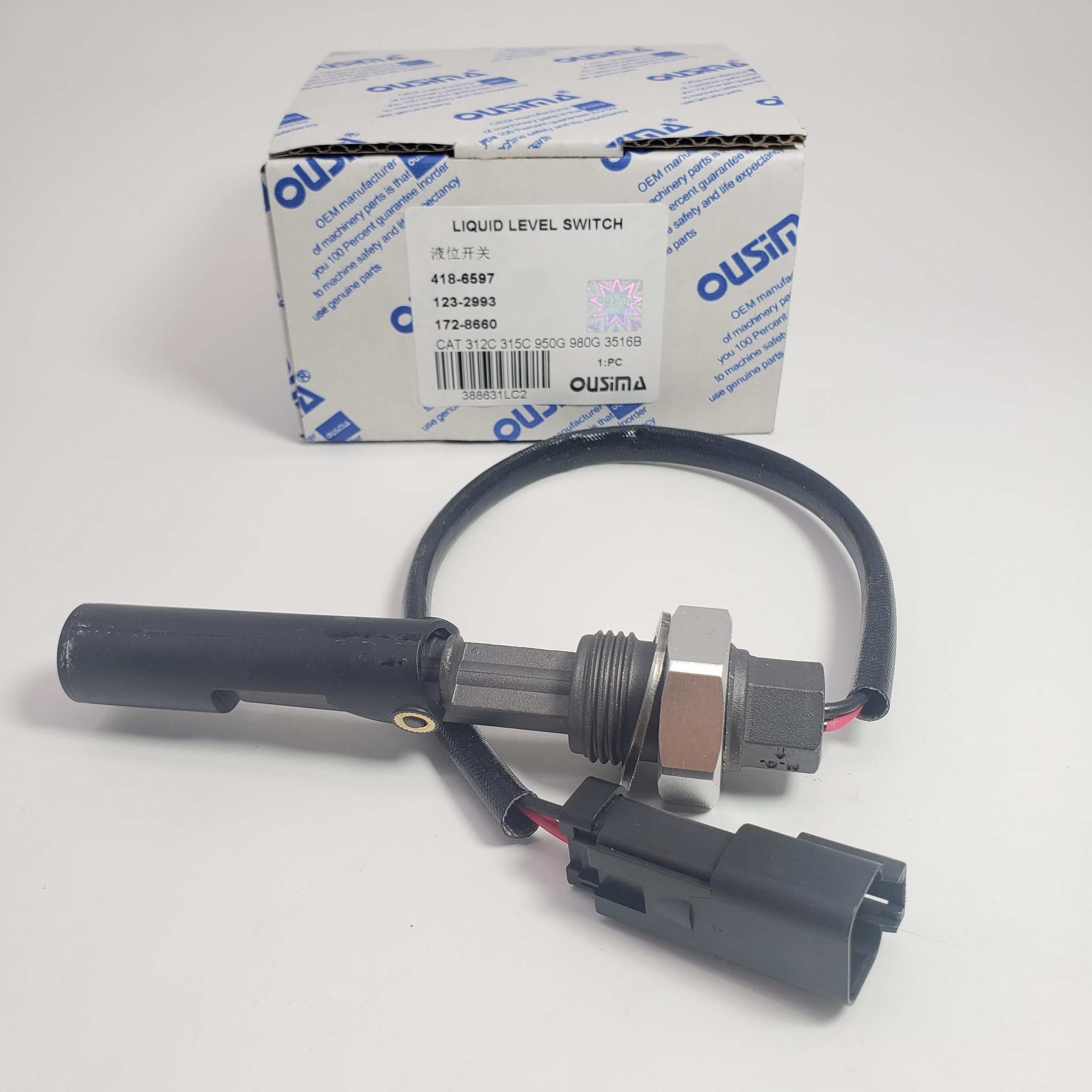 Liquid Level Sensor 418-6597 123-2993 172-8660 For CAT Machinery