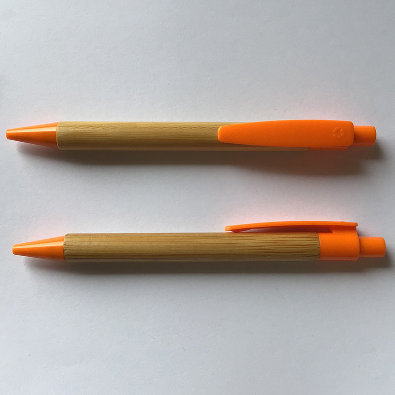 Recycled bamboo pen and customized silk printing logo or for promotion
