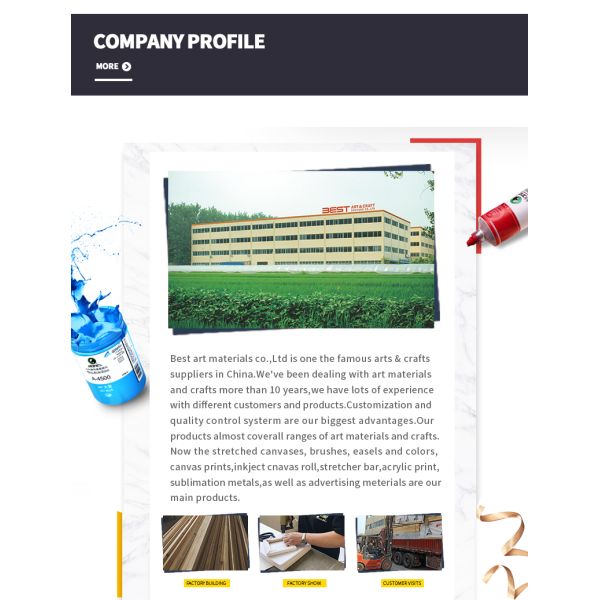 Blank White Stretched Canvas with Pine Wood Frame and Waterproof 280g Cotton Linen for Acrylic Oil Painting