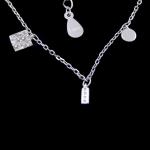 Insect Shape Double Butterfly Necklace 3D Design For Girls In 925 Sterling
