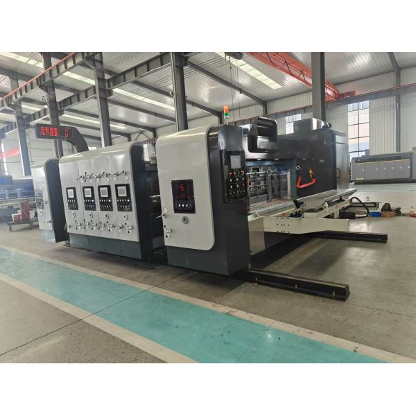 Automatic Flexo 4 Color Printer Slotter Die Cutter Corrugated Board Machine