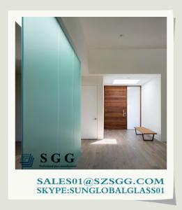 China tempered acid etched frosted glass wholesale