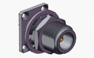 China Nickel Plated N Bulkhead Female Flange Mount RF Coaxial Connector wholesale